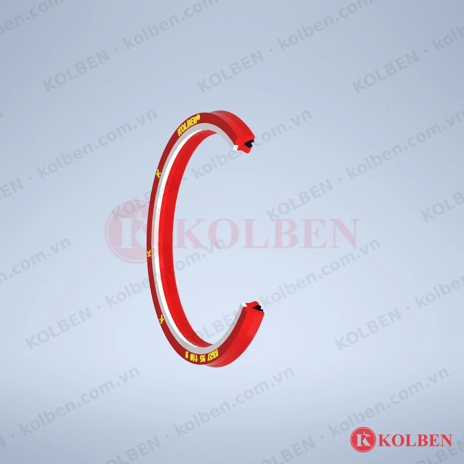 K627 Phớt ty 2 môi có U-ring phụ, chống sốc áp KOLBEN – ảnh 4
