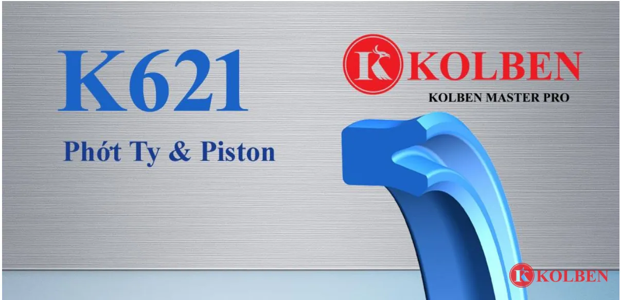 K621 Phớt U ty & piston, môi đối xứng
