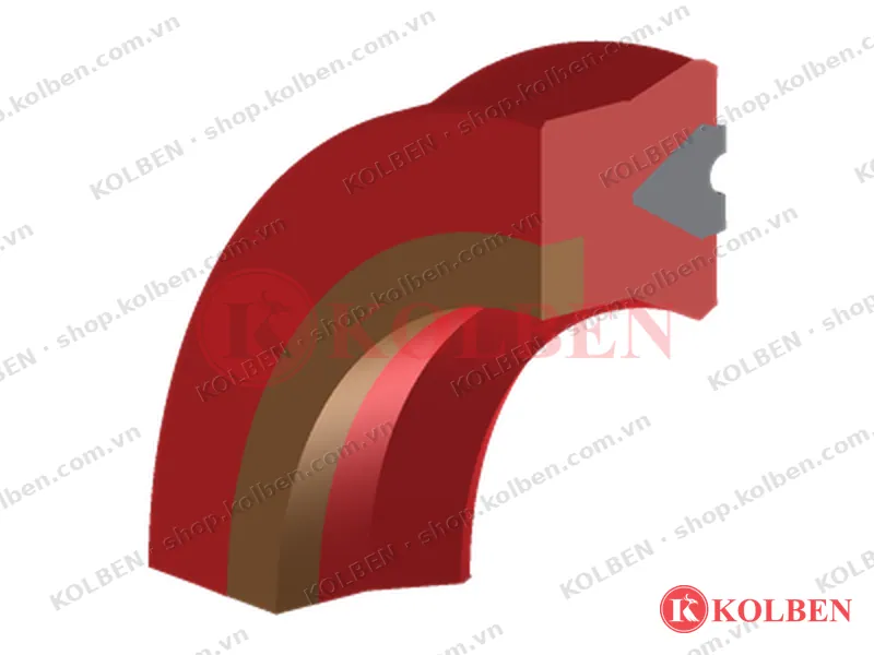 K627 Phớt ty 2 môi có U-ring phụ, chống sốc áp KOLBEN – ảnh 2