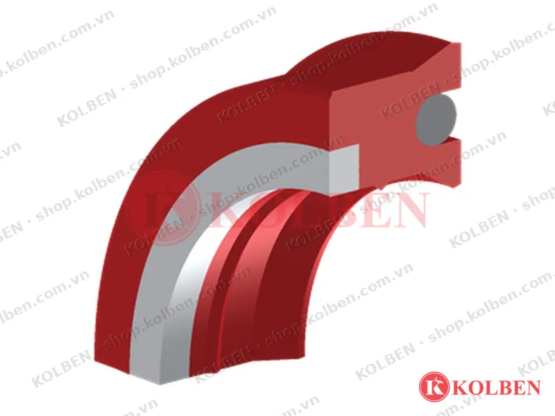 Biên dạng K628: 2 môi, O-ring giảm xóc, vòng chống đùn